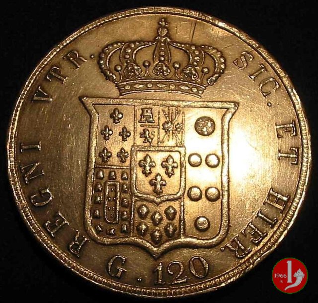 Piastra da 120 Grana 1858 (Napoli) Piastra da 120 Grana 1858 (Napoli)