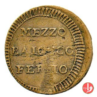 1/2 baiocco (fascio) 1798 (Fermo) 1/2 baiocco (fascio) 1798 (Fermo)