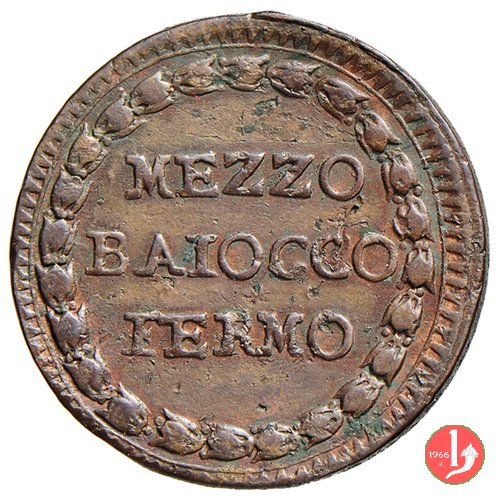 1/2 baiocco (stemma) 1798 (Fermo) 1/2 baiocco (stemma) 1798 (Fermo)