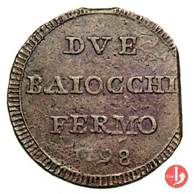 2 baiocchi (anno PMO) 1798 (Fermo) 2 baiocchi (anno PMO) 1798 (Fermo)