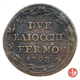 2 baiocchi (fascio) 1798 (Fermo) 2 baiocchi (fascio) 1798 (Fermo)