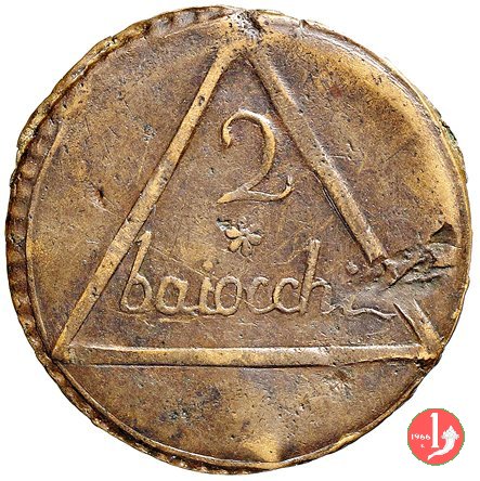 due baiocchi (con triangolo) 1799 (Perugia ?) due baiocchi (con triangolo) 1799 (Perugia ?)