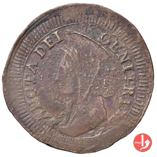 madonnina di conio rozzo o ribattutta con i conii di PIO VI  (Roma) madonnina di conio rozzo o ribattutta con i conii di PIO VI  (Roma)