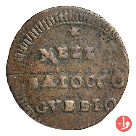 mezzo baiocco 1798 (Gubbio) mezzo baiocco 1798 (Gubbio)