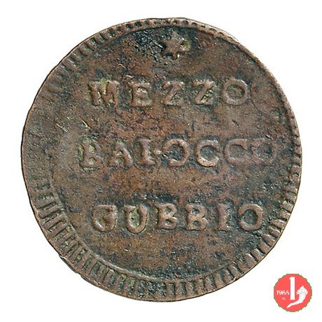 mezzo baiocco 1798 (Gubbio) mezzo baiocco 1798 (Gubbio)