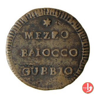 mezzo baiocco 1798 (Gubbio) mezzo baiocco 1798 (Gubbio)