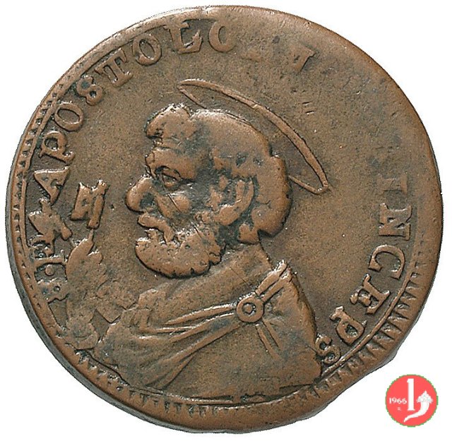 sampietrino da 2 1/2 baiocchi 1797 (Civitavecchia) sampietrino da 2 1/2 baiocchi 1797 (Civitavecchia)