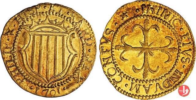 Scudo d'oro 1701 (Cagliari)