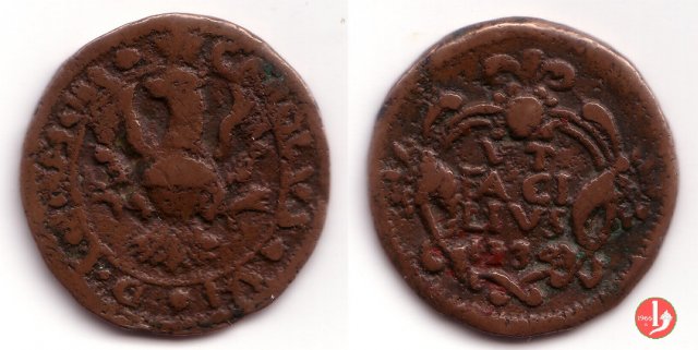 baiocco (2 grani) 1734 (Siracusa) baiocco (2 grani) 1734 (Siracusa)