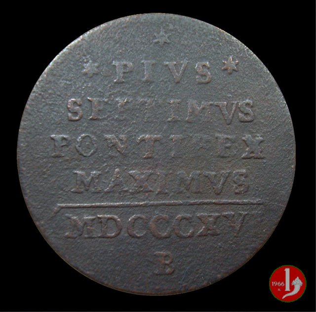 Mezzo Baiocco del 4° tipo 1816 (Bologna) Mezzo Baiocco del 4° tipo 1816 (Bologna)