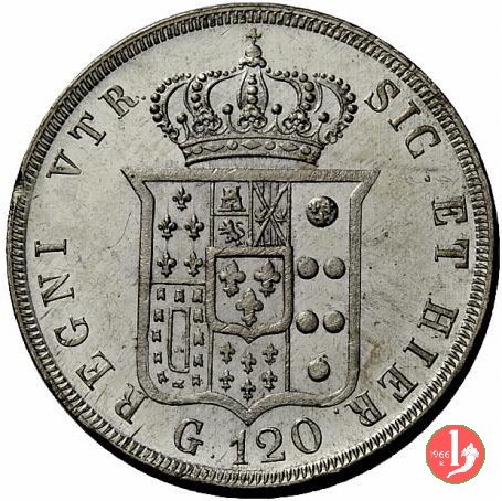 Piastra da 120 Grana 1843 (Napoli) Piastra da 120 Grana 1843 (Napoli)