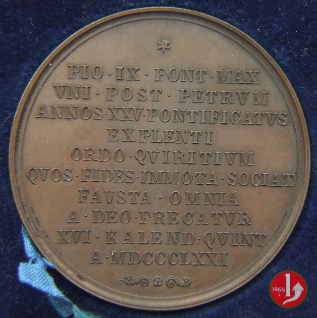 XXV anno di Pontificato -B1 1871 XXV anno di Pontificato -B1 1871