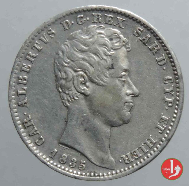 1 lira 1835 (Genova)