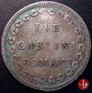 2 carlini senza millesimo ghirlanda 1781-1782 (Roma) 2 carlini senza millesimo ghirlanda 1781-1782 (Roma)