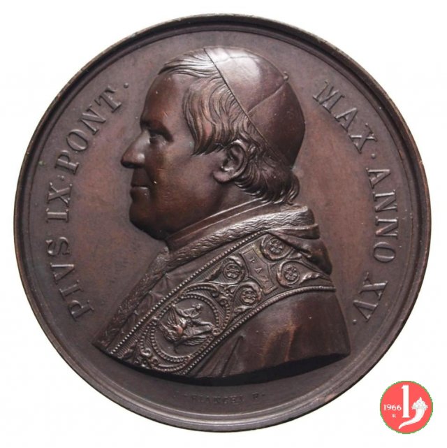 A. XV -La Cattedra di S. Pietro 1860 (Roma) A. XV -La Cattedra di S. Pietro 1860 (Roma)