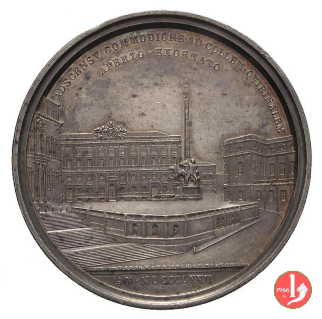 A. XXII -La scalinata di P.za Quirinale 1867 (Roma) A. XXII -La scalinata di P.za Quirinale 1867 (Roma)