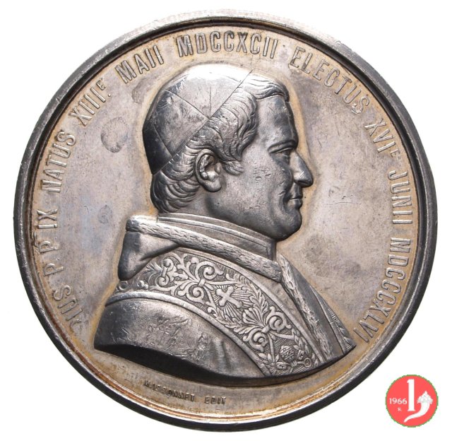 Concilio Ecum. -Stemma di Pio IX -B37 1869 Concilio Ecum. -Stemma di Pio IX -B37 1869
