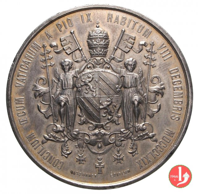 Concilio Ecum. -Stemma di Pio IX -B37 1869 Concilio Ecum. -Stemma di Pio IX -B37 1869