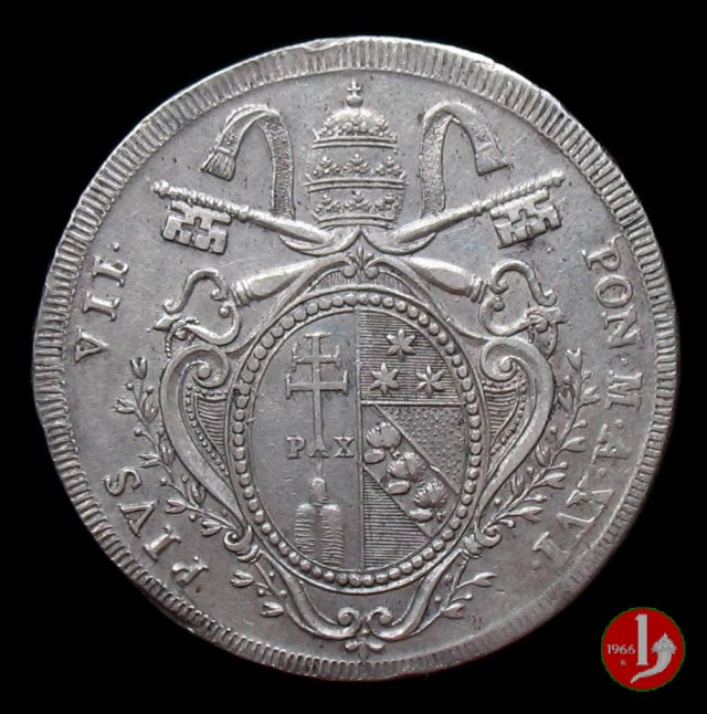 Scudo Romano del 3° tipo 1815 (Roma) Scudo Romano del 3° tipo 1815 (Roma)