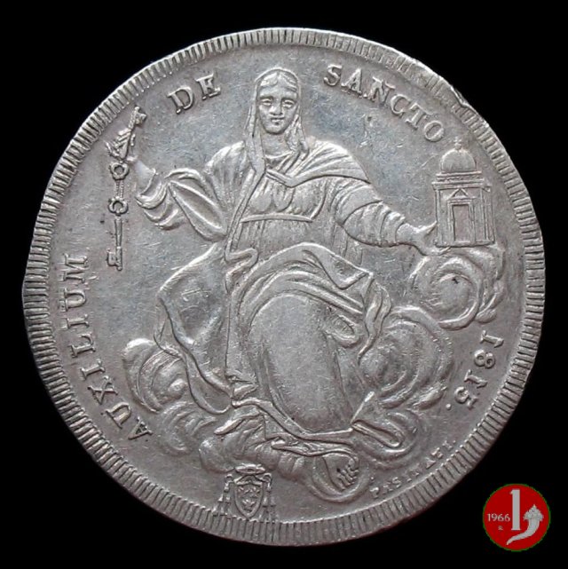 Scudo Romano del 3° tipo 1815 (Roma) Scudo Romano del 3° tipo 1815 (Roma)