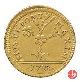 mezza doppia romana pianta e stemmi 1788 (Bologna) mezza doppia romana pianta e stemmi 1788 (Bologna)
