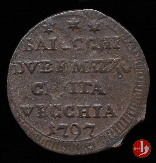 sampietrino da 2 1/2 baiocchi 1797 (Civitavecchia) sampietrino da 2 1/2 baiocchi 1797 (Civitavecchia)