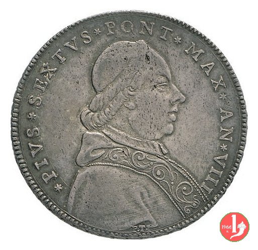 scudo romano busto 1782 (Bologna) scudo romano busto 1782 (Bologna)