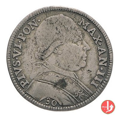 testone busto e stemma 1777 (Bologna) testone busto e stemma 1777 (Bologna)