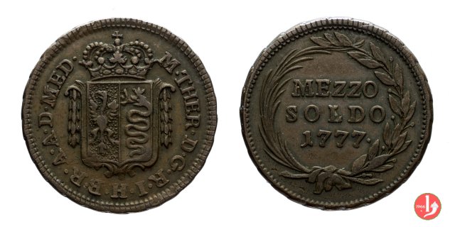 1/2 soldo 1777 (Milano)