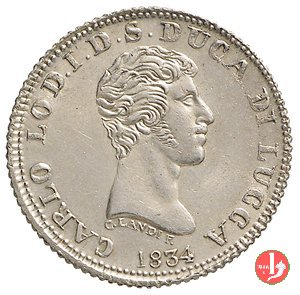 1 Lira 1834 (Lucca) 1 Lira 1834 (Lucca)