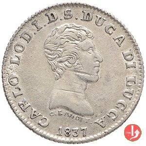 1 Lira 1837 (Lucca) 1 Lira 1837 (Lucca)