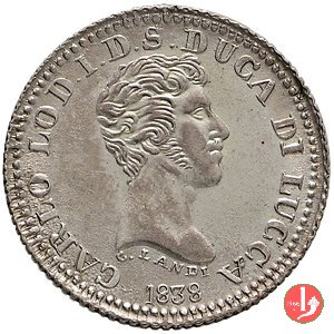 1 Lira 1838 (Lucca) 1 Lira 1838 (Lucca)