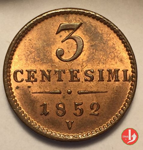 3 centesimi 1852 (Venezia)