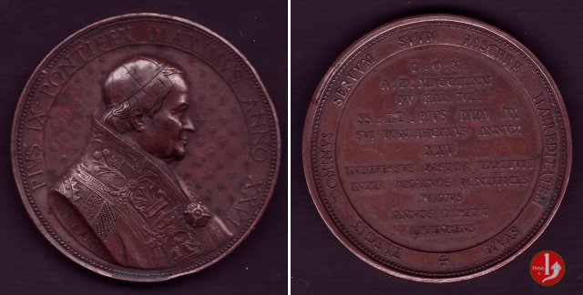 XXV anno di Pontificato Elegit Dominvs -B7 1871 XXV anno di Pontificato Elegit Dominvs -B7 1871