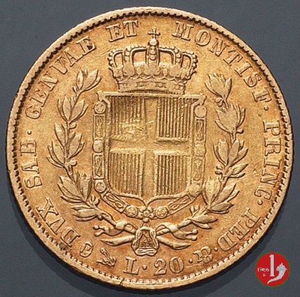 20 lire o Marengo 1842 (Genova)