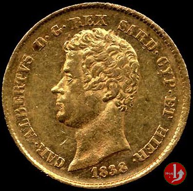 20 lire o Marengo 1838 (Genova)