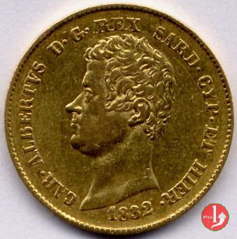 20 lire o Marengo 1832 (Torino)