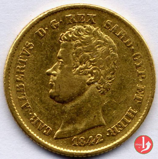 20 lire o Marengo 1842 (Genova)