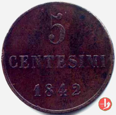 5 centesimi 1842 (Torino)