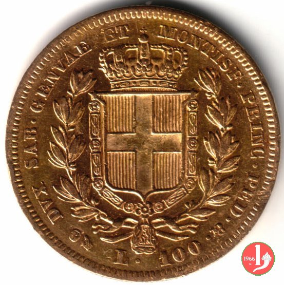 100 lire 1834 (Genova)