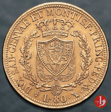 80 lire 1826 (Torino)