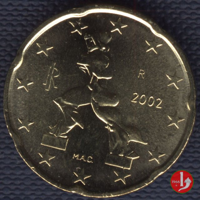 20 centesimi di Euro 2002 (Roma)