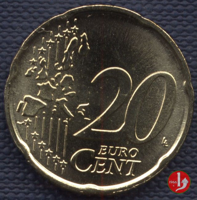 20 centesimi di Euro 2002 (Roma)