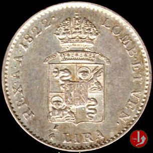 1/4 di lira 1822 (Milano)