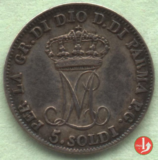 5 soldi di Parma 1815 (Milano)