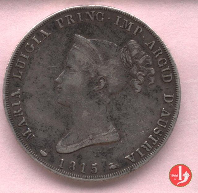 5 lire o scudo 1815 (Milano) 5 lire o scudo 1815 (Milano)