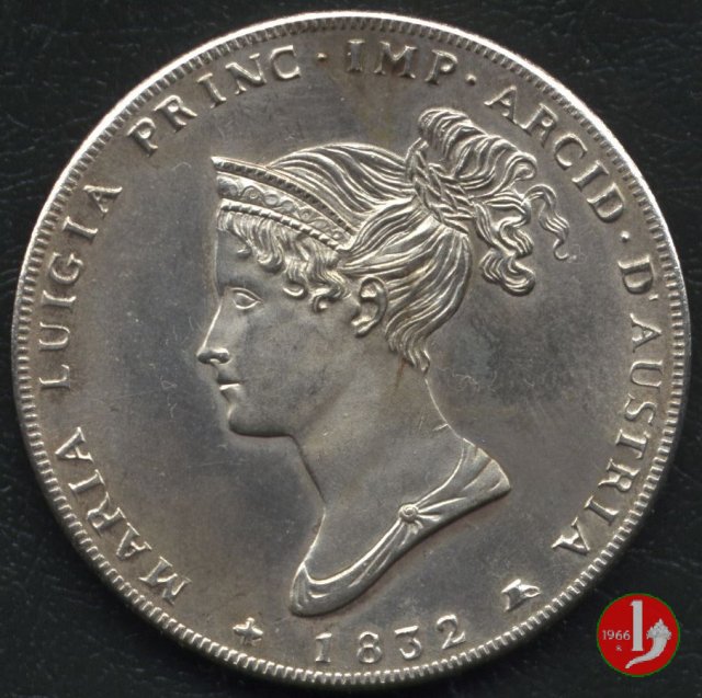 5 lire o scudo 1832 (Milano) 5 lire o scudo 1832 (Milano)