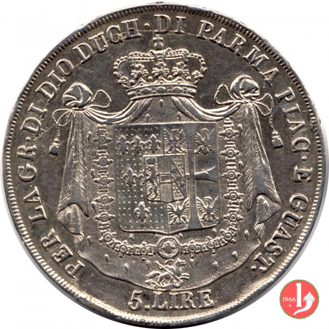5 lire o scudo 1832 (Milano) 5 lire o scudo 1832 (Milano)