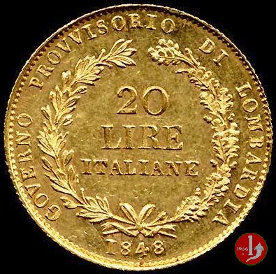 20 lire italiane 1848 (Milano)