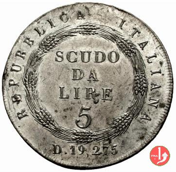 5 lire o scudo 1802-1803 (Milano)